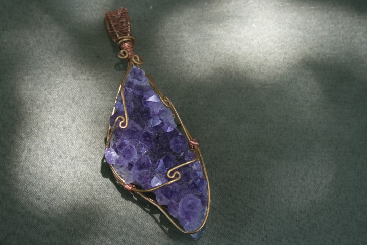 Amethyst Pendant protection, purification and Divine connection, release of addictions 4365